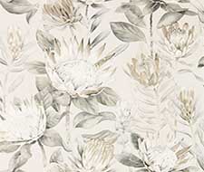 Sanderson King Protea Rhodera Cream Wallpaper 40% Off | Samples