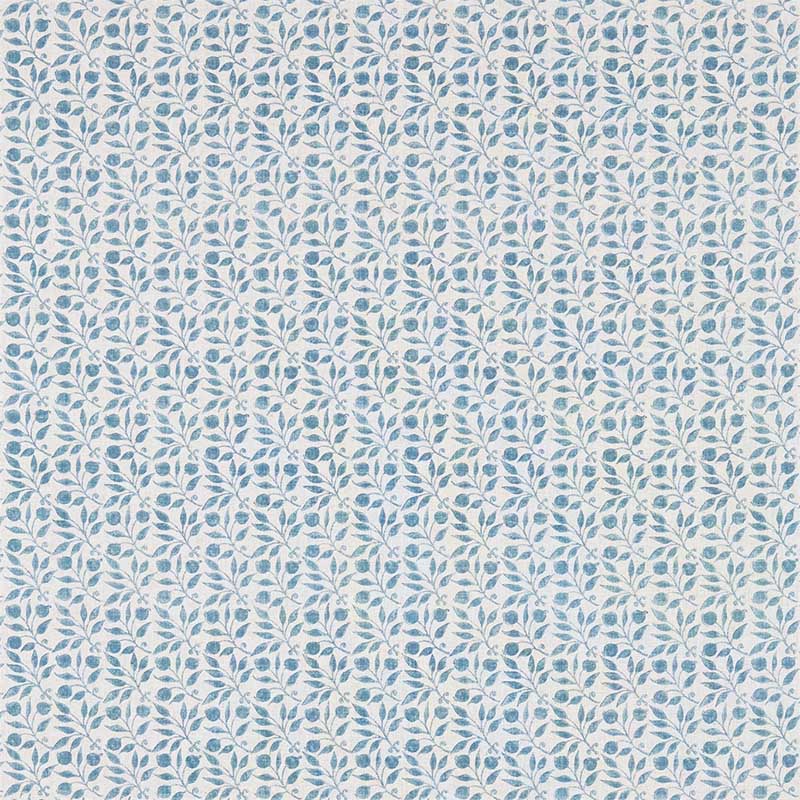 Morris and Co Rosehip Mineral Blue Fabric 40% Off | Samples