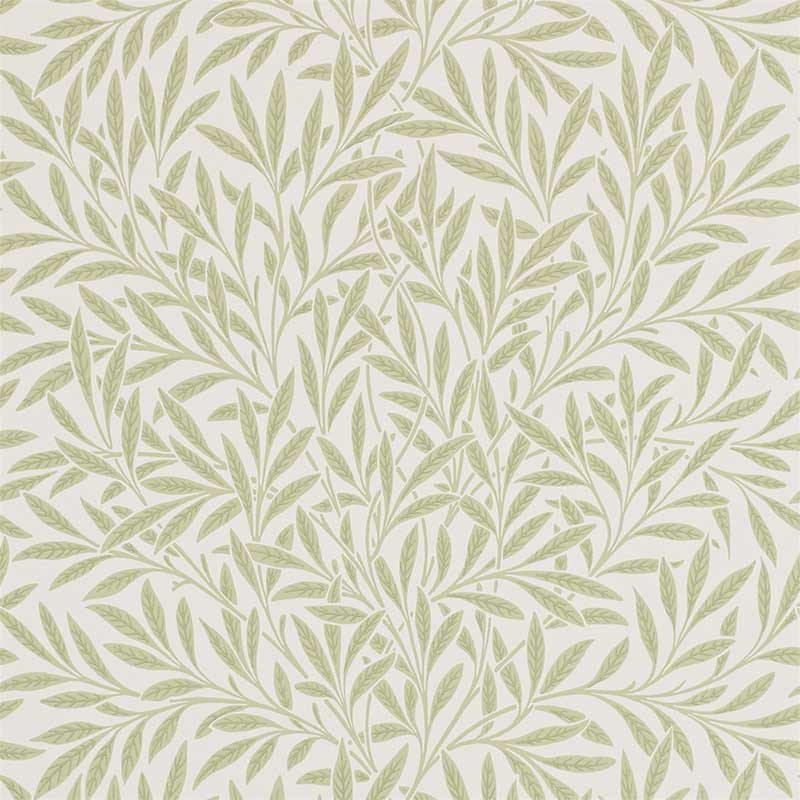 Mint Green Ancient Greek Olive Branch Wallpaper Mural | Hovia