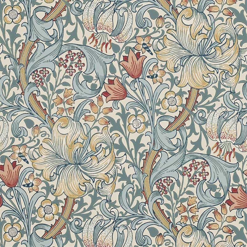 Morris & Co Acanthus Manilla Stone Wallpaper 216441