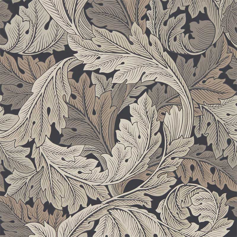 Acanthus X Clarke & Clarke by Clarke & Clarke - Slate/Dove - Wallpaper :  Wallpaper Direct