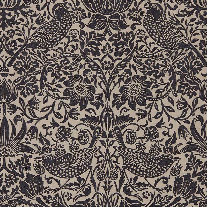 William Morris Pure Strawberry Thief Wallpaper – Modern Bungalow