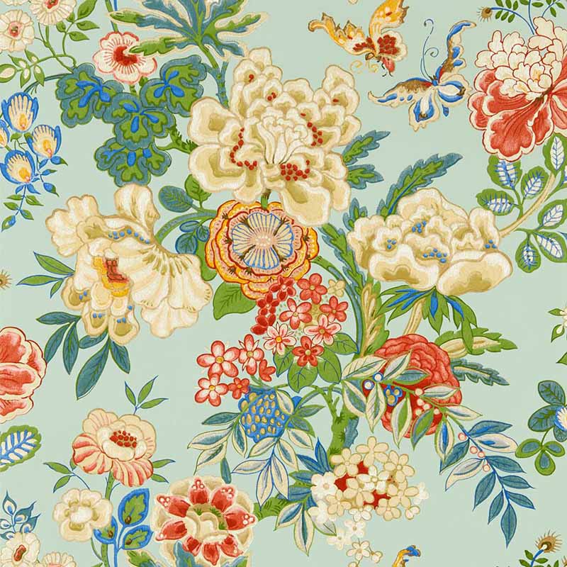 Laura Ashley Summer Palace Sage and Apricot Removable Wallpaper - Bed Bath  & Beyond - 37418637