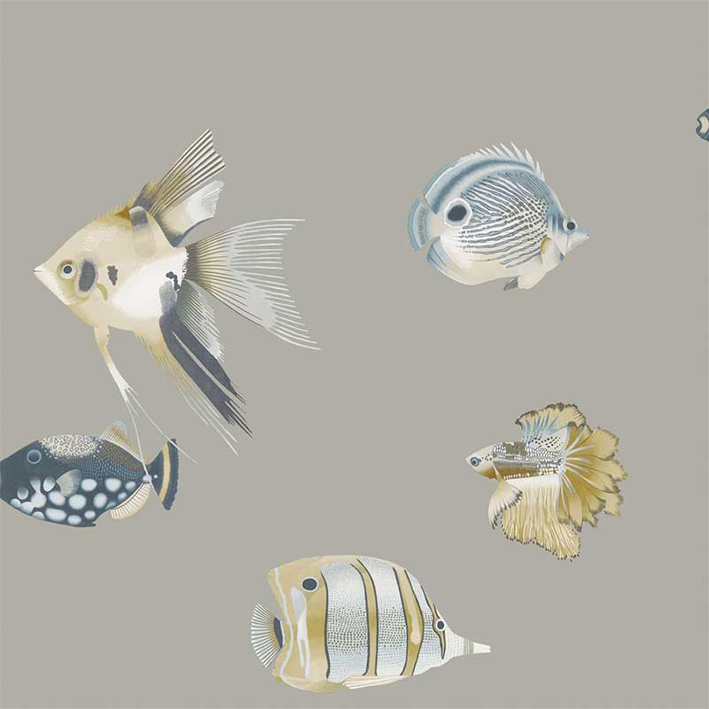 Harlequin Kamanu Graphite Mustard Wallpaper 40 Off Samples