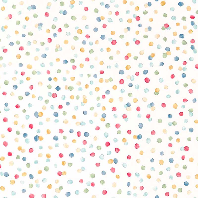 Scion Lots of Dots Pistachio Pimento Denim Wallpaper 40% Off | Samples