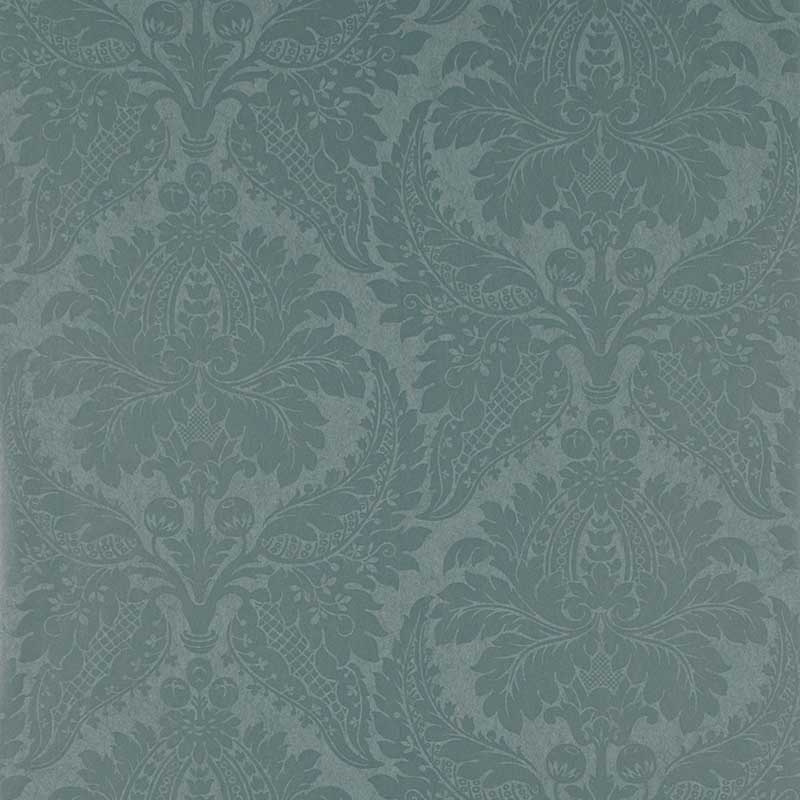 Zoffany Malmaison Damask Teal Wallpaper 40 Off Samples