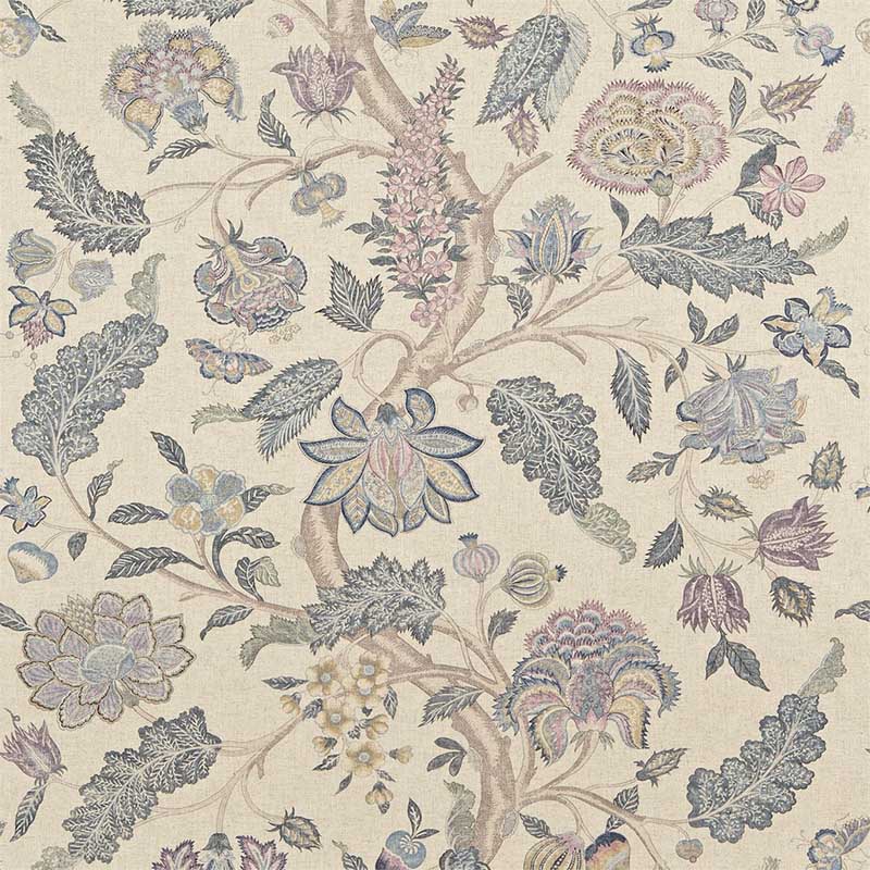 Zoffany Kalamkari Blue Lilac Fabric 40 Off Samples