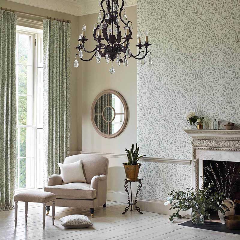 Annandale - Dove / Taupe | Wallpapered entryway, Wallpaper accent wall,  Stairway wallpaper