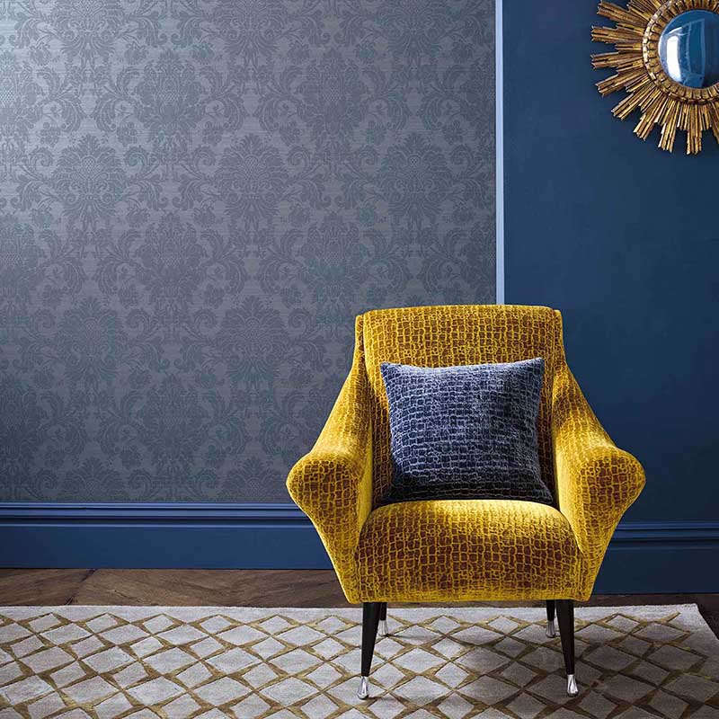 Zoffany Crivelli Como Blue Wallpaper 40 Off Samples