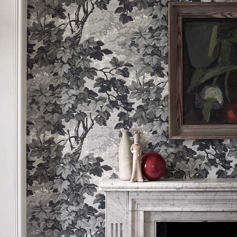 Liquid Marble Wallpaper in Charcoal and Gold – I Love Wallpaper