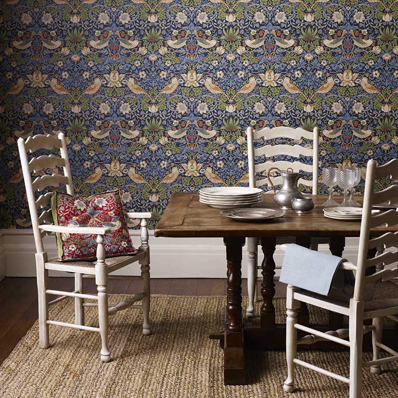 William Morris Strawberry Thief Tapestry - Free Samples Available - Fabric  Online