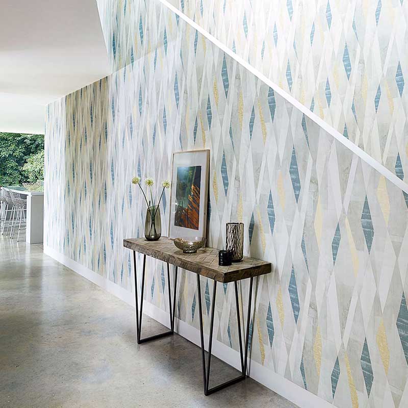 Harlequin Vertices Slate Concrete Wallpaper 40 Off Samples