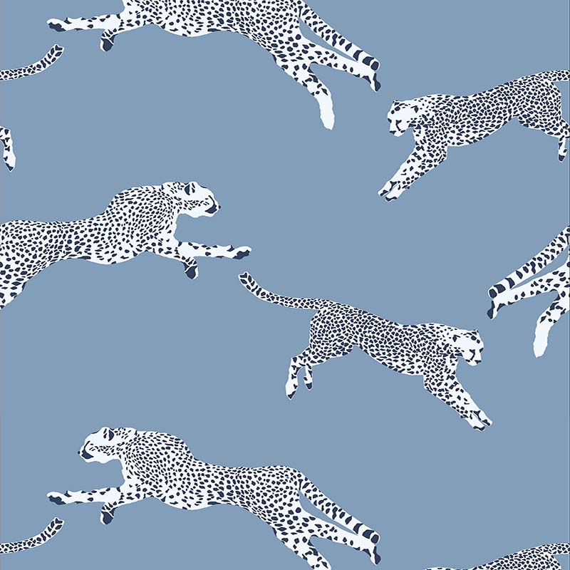 Scalamandre Leaping Cheetah Cloud Nine Wallpaper 40 Off Samples