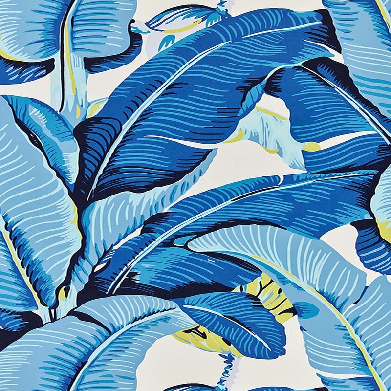 Hinson Hinson Palm Blue Lagoon Wallpaper 40% Off | Samples