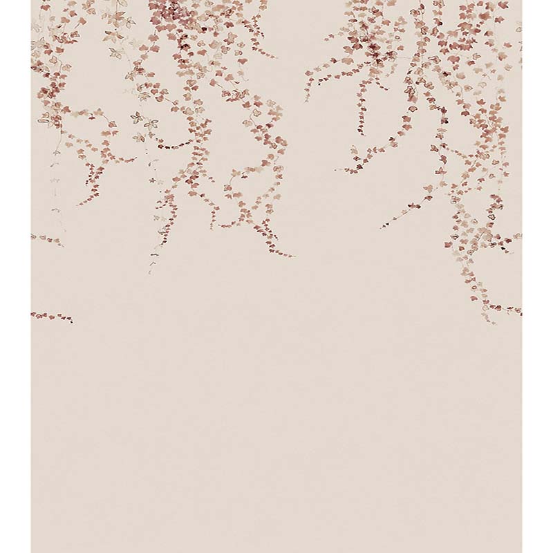 Sandberg Aralia - Mural Burgundy Wallpaper 40% Off | Samples