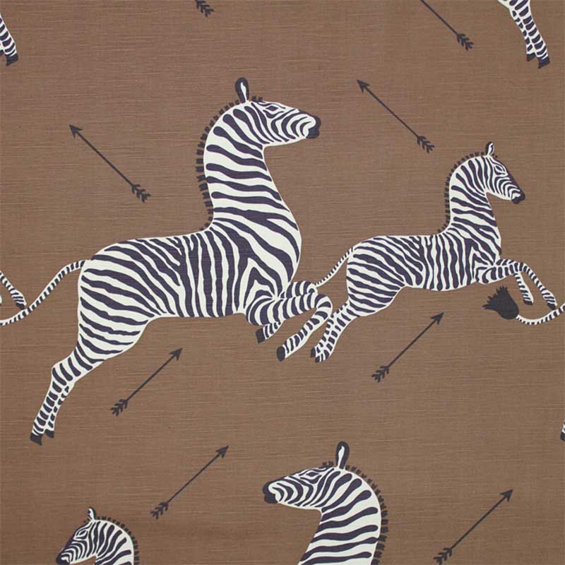 Scalamandre Zebras Safari Brown Fabric 40% Off | Samples