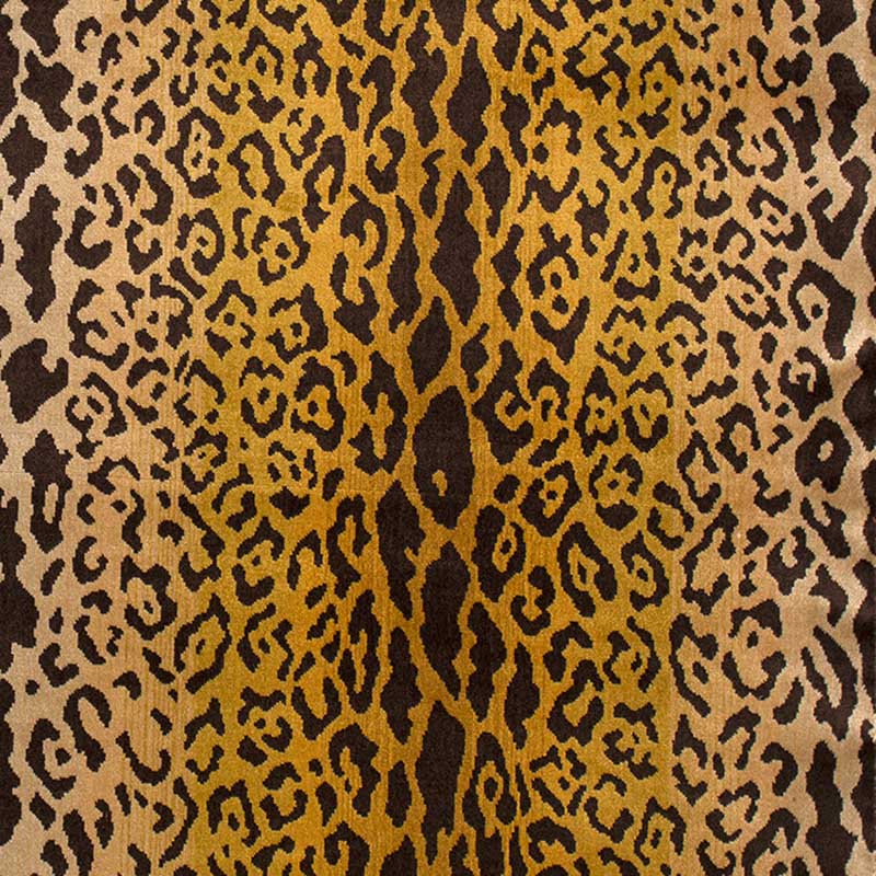 Scalamandre Leopardo Ivory, Gold & Black Fabric 40 Off Samples