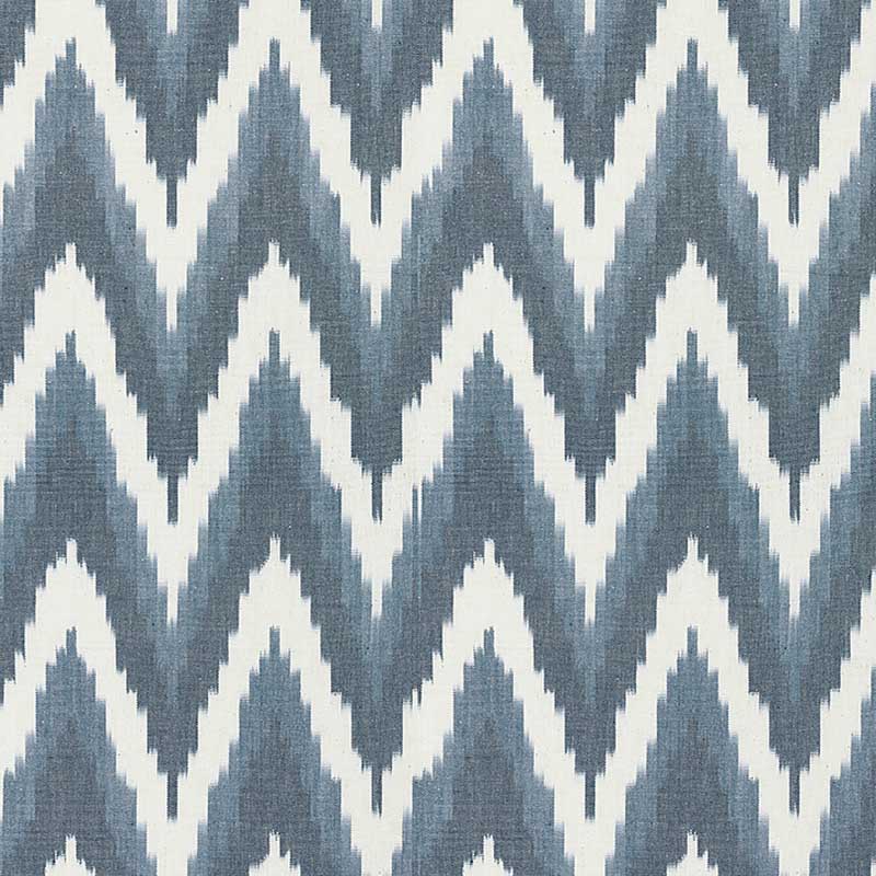 Scalamandre Adras Ikat Weave Lapis Fabric 40% Off | Samples