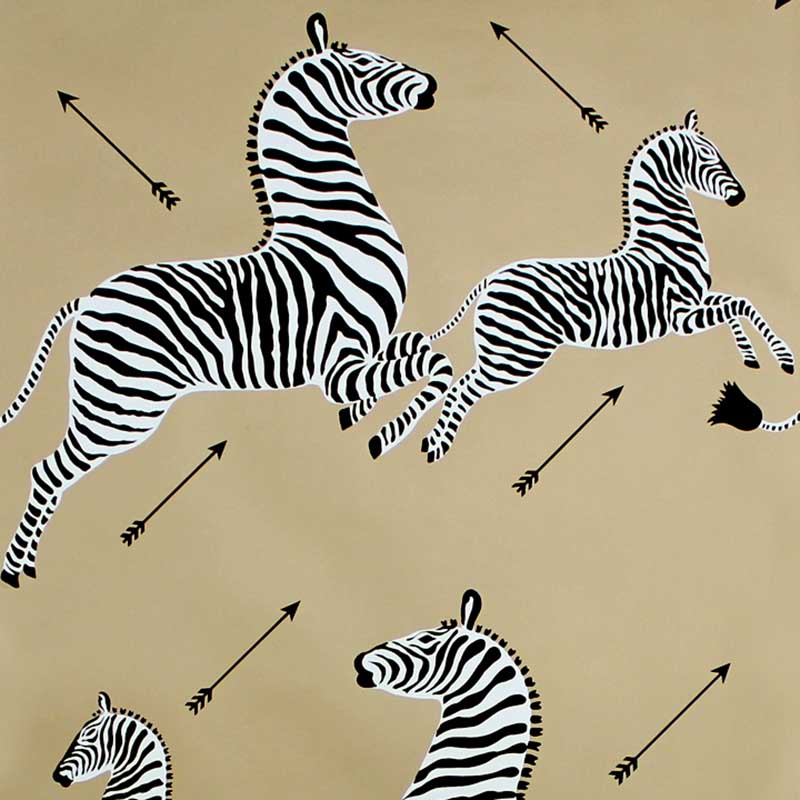 Scalamandre Zebras Gold Wallpaper 40% Off | Samples