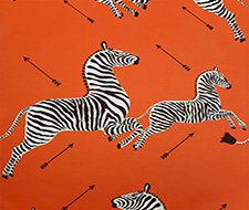 Scalamandre Zebras Denim Wallpaper 40% Off | Samples