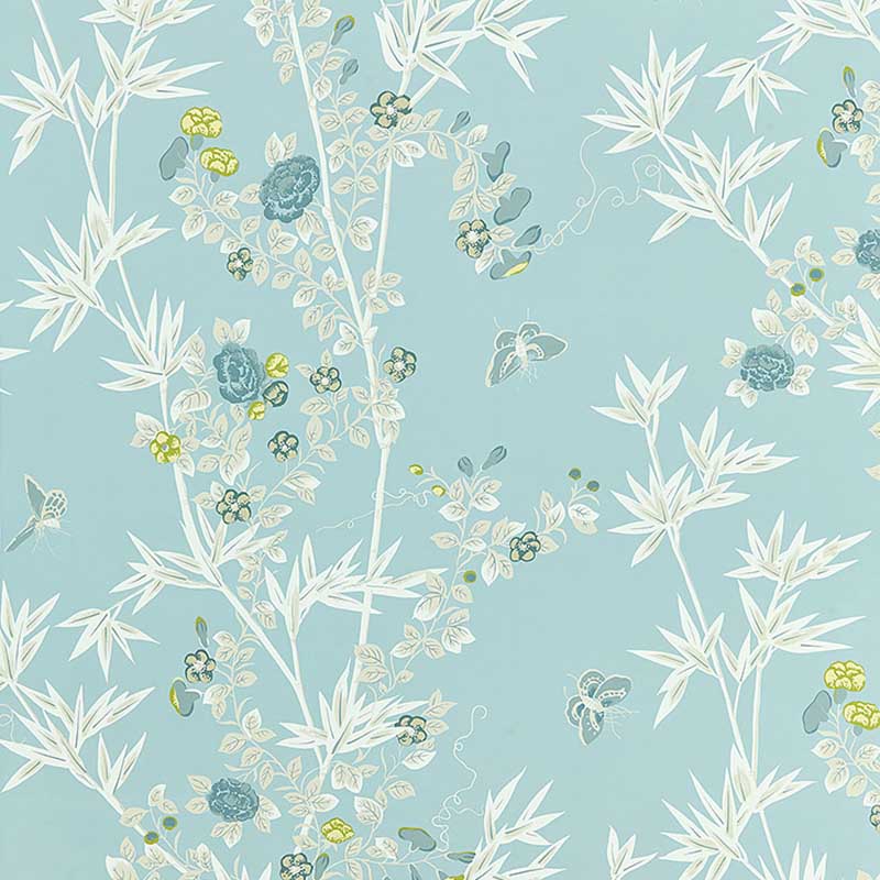 Scalamandre Jardin De Chine Ciel Wallpaper 40% Off | Samples