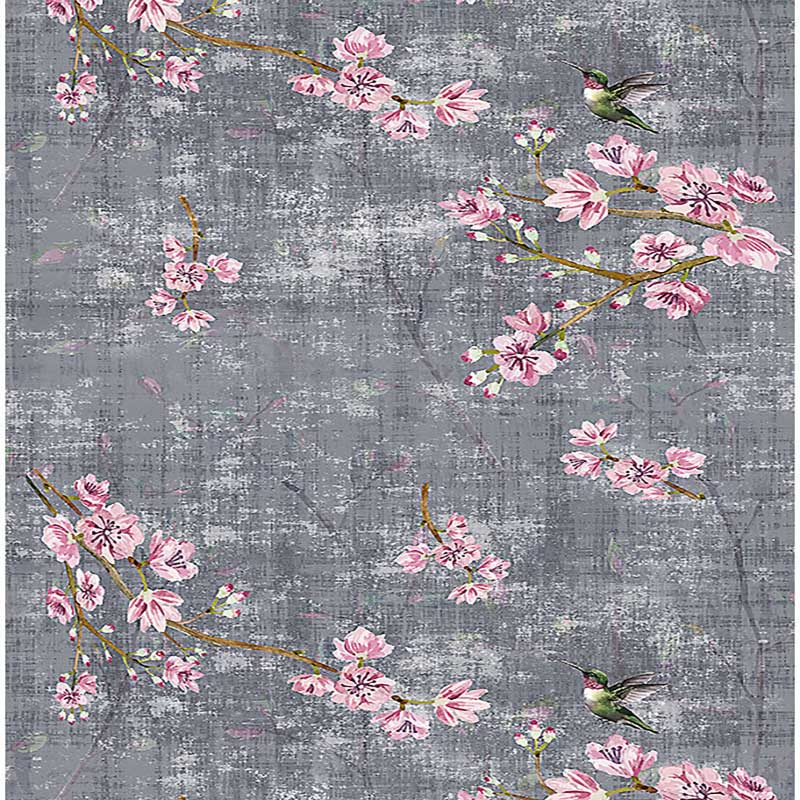 Nicolette Mayer Blossom Fantasia Charcoal Wallpaper 40% Off | Samples