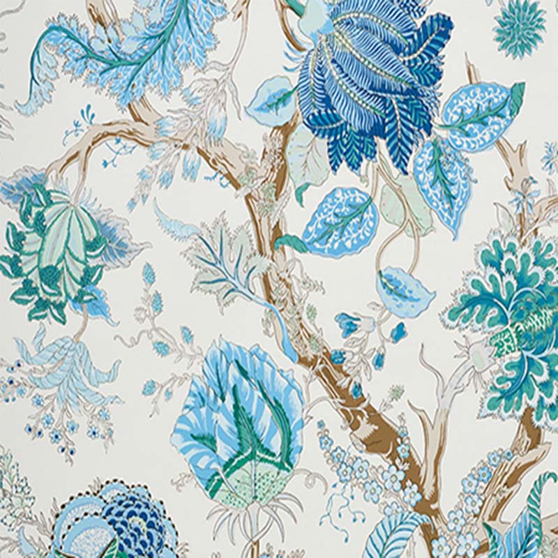 Schumacher Indian Arbre Floral Wallpaper Roll