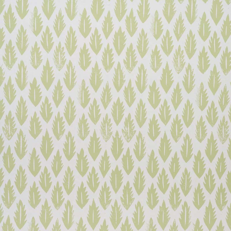 Schumacher Leaf Grass Green Wallpaper 40 Off Samples