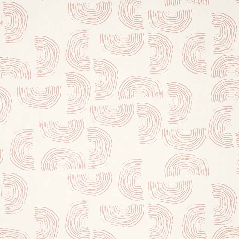 Schumacher Quansoo Coral On Ivory Wallpaper 40 Off Samples