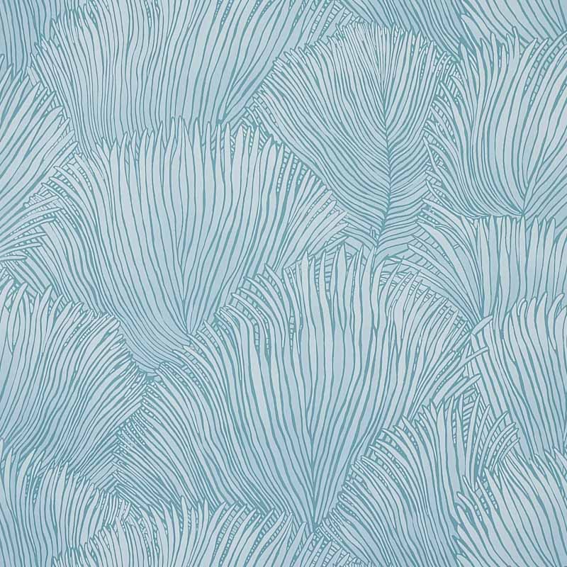 Schumacher Fondale Aqua Wallpaper | Samples