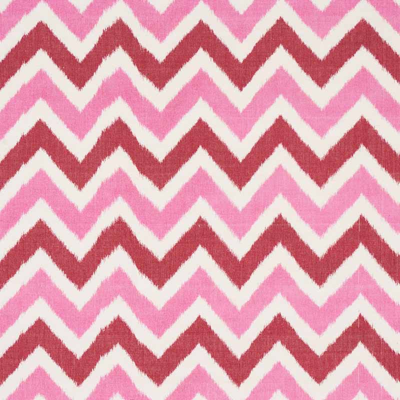 Schumacher Vedado Ikat Pink Fabric 40% Off | Samples