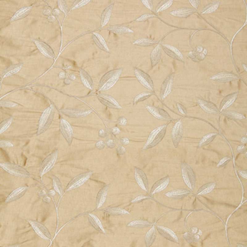 Schumacher Adelaide Embroidery Blonde Fabric 40% Off | Samples