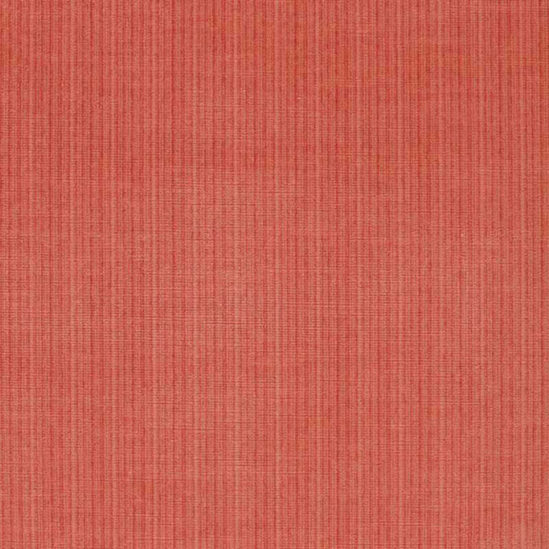 Schumacher Antique Strie Velvet Red Fabric