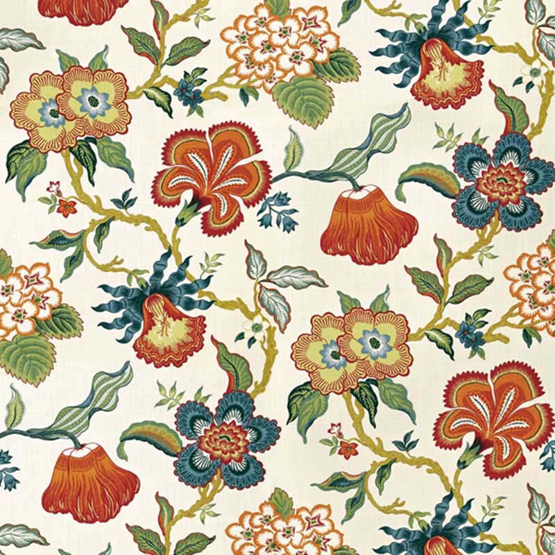 Schumacher Hothouse Flowers Spark Fabric 40 Off Samples