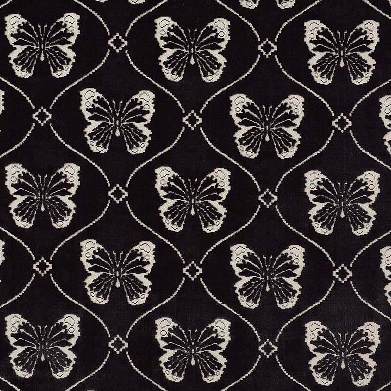Schumacher Papillon Velvet Onyx Fabric 40 Off Samples