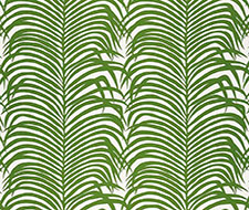 Schumacher Zebra Palm Linen Print Khaki Fabric (Samples)