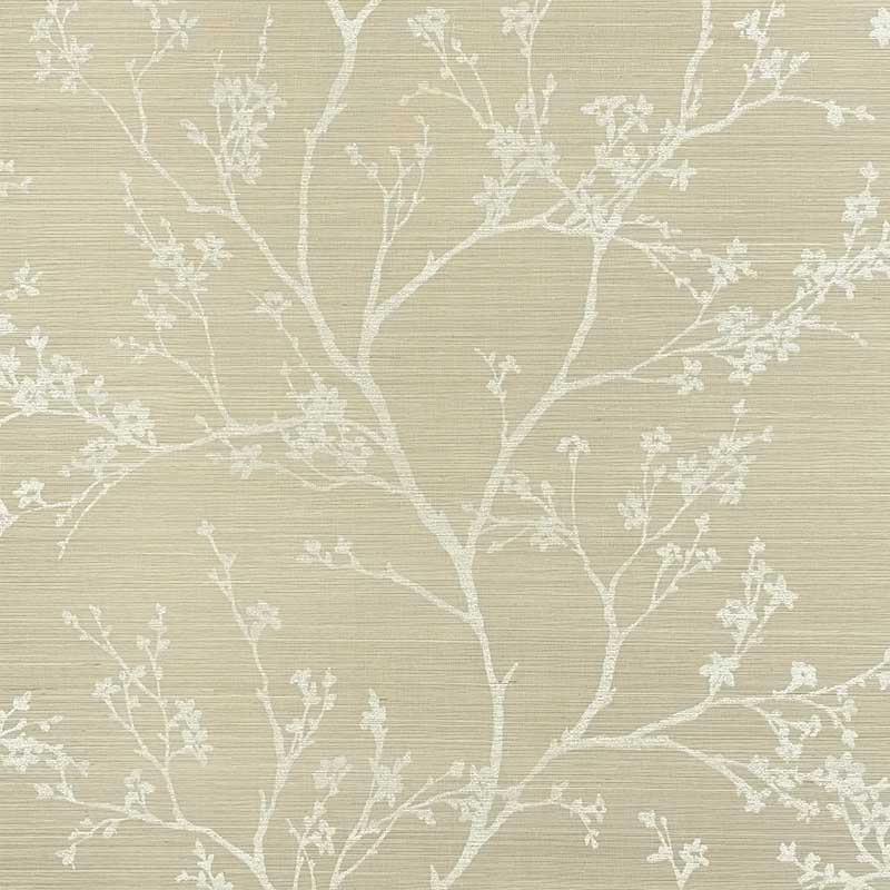 Schumacher Twiggy Sisal Fog Wallpaper 40 Off Samples