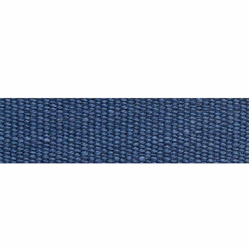 Schumacher Mathias Linen Tape Narrow Indigo 40% Off