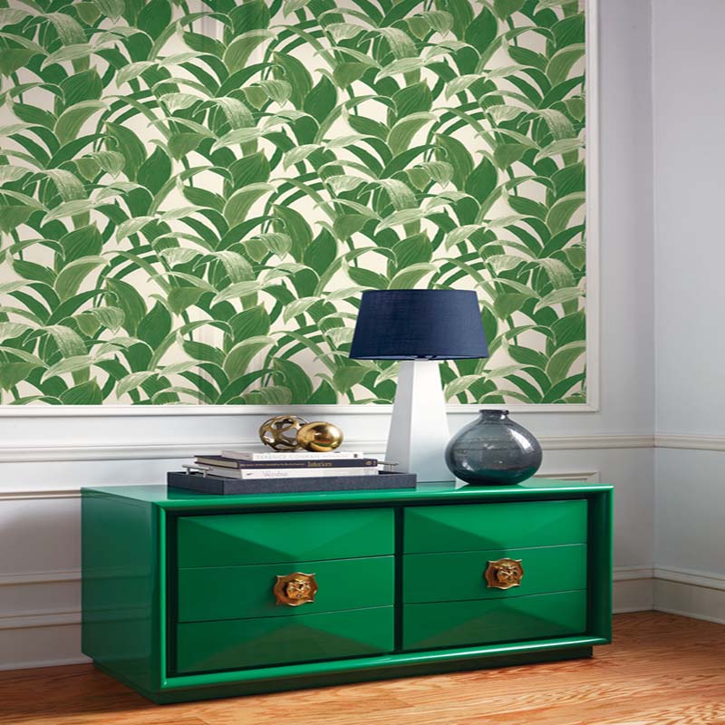 Seabrook Imperial Banana Groves Green Wallpaper 40% Off | Samples