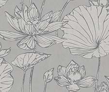 Seabrook Designs Lotus Floral Metallic Gold & Off-White Wallpaper