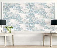 Seabrook Lenox Hil Scenic Blue Wallpaper 40% Off | Samples