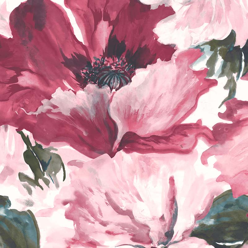 Seabrook Cecita Floral Pink Wallpaper 40% Off | Samples