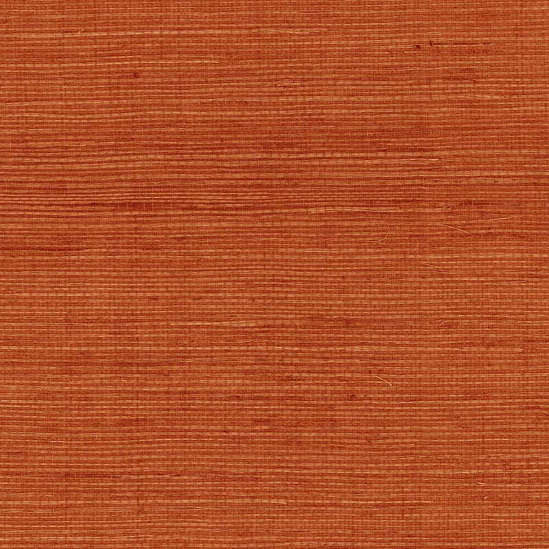 Seabrook Sisal Grasscloth Orange Wallpaper 40 Off Samples