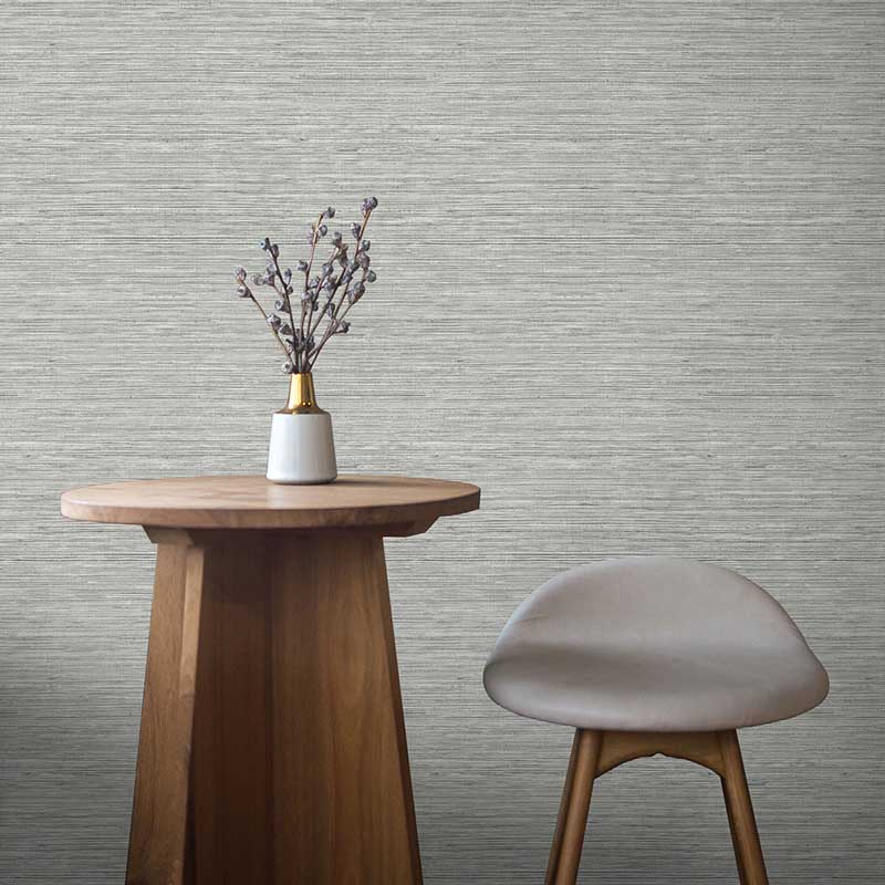 Seabrook Sisal Hemp Grey Wallpaper 40% Off | Samples