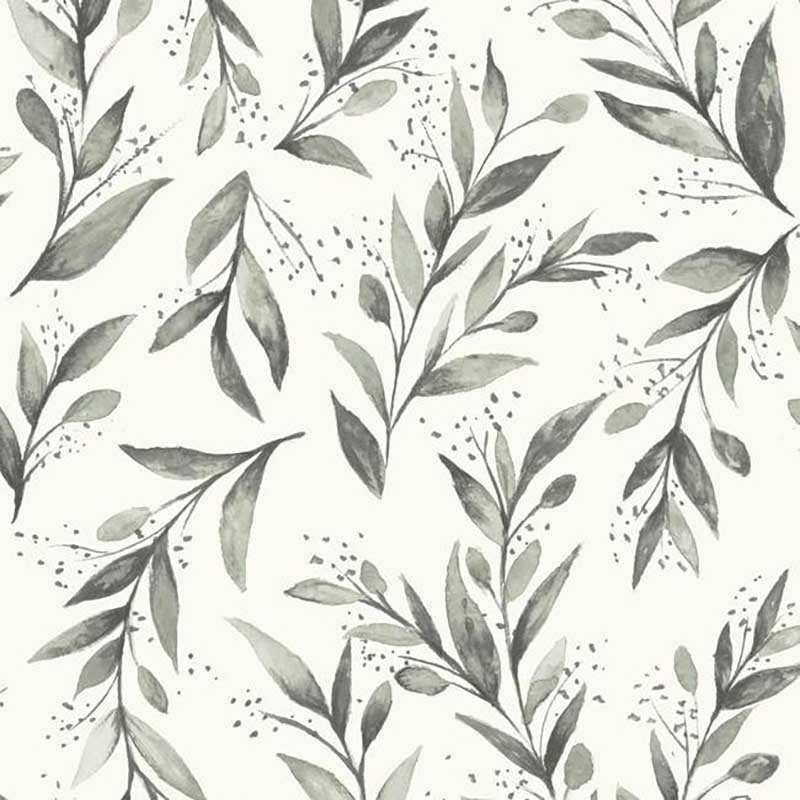 Magnolia Home Olive Branch Charcoal Wallpaper 40 Off Samples
