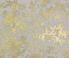 York Shimmering Foliage White Gold Wallpaper 40% Off | Samples
