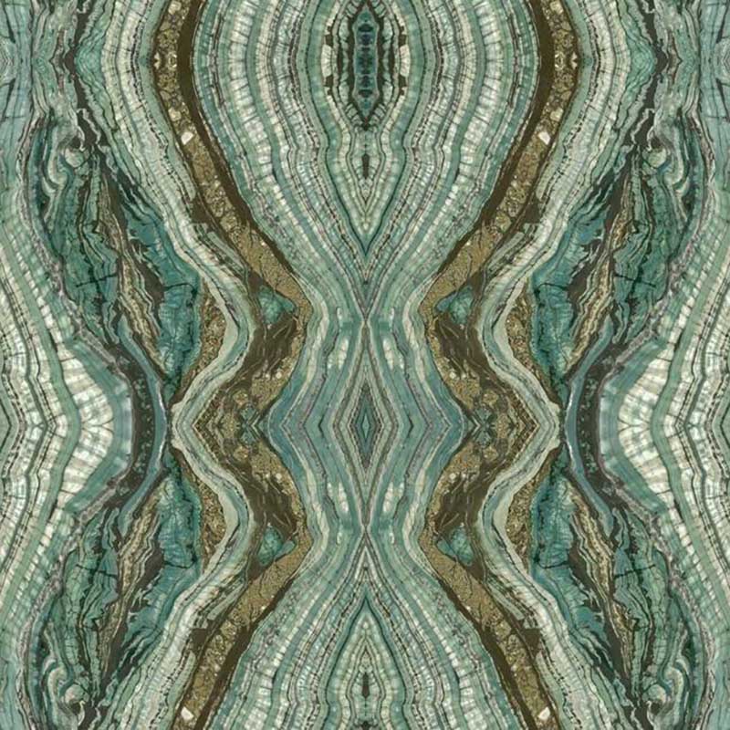 York Kaleidoscope Teal Wallpaper 40 Off Samples