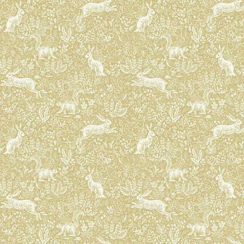 Rifle Paper Co. Fable Gold Wallpaper 40% Off | Samples