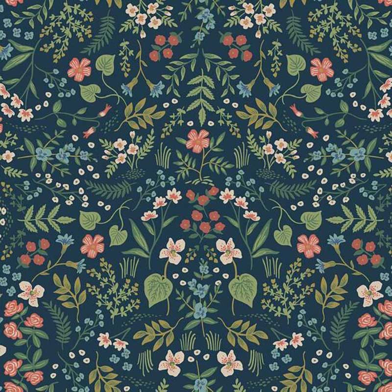 Rifle Paper Co Wildwood Navy Wallpaper 40 Off Samples