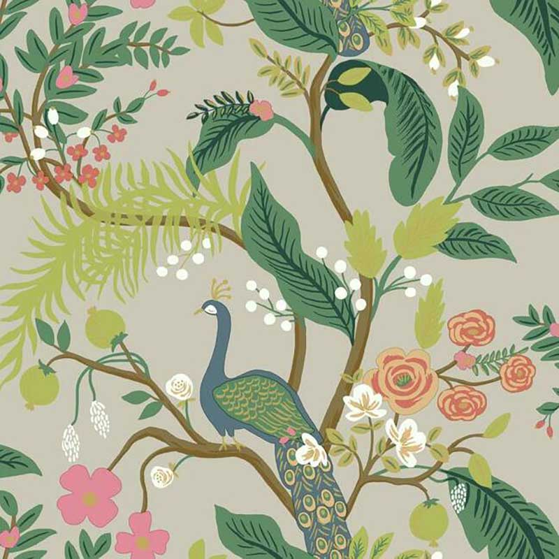 Rifle Paper Co. Peacock Linen Wallpaper 40 Off Samples